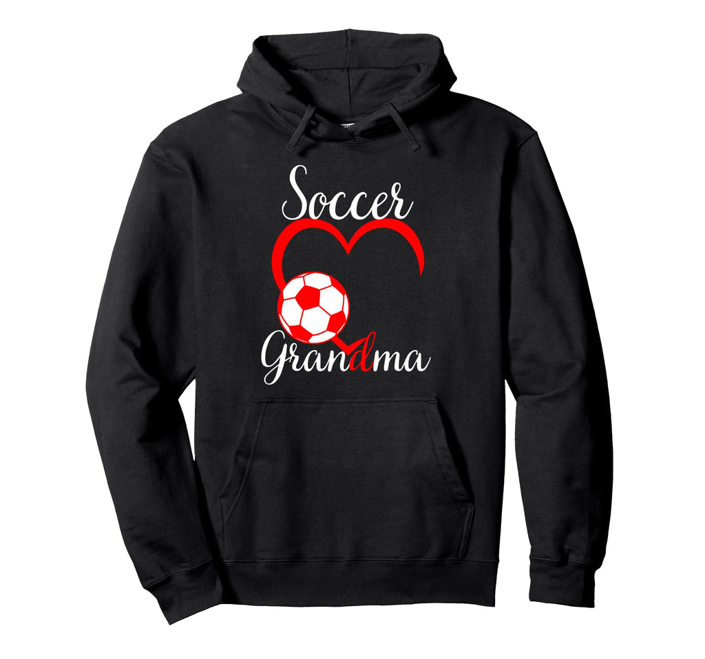 Funny Grandma Proud Soccer Lover Nana Red Hoodie - Novelty Apparel Unisex
