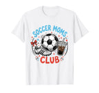 Soccer Moms Club Iced Coffee Cleats T-Shirt - Aesthetic Graphic Unisex