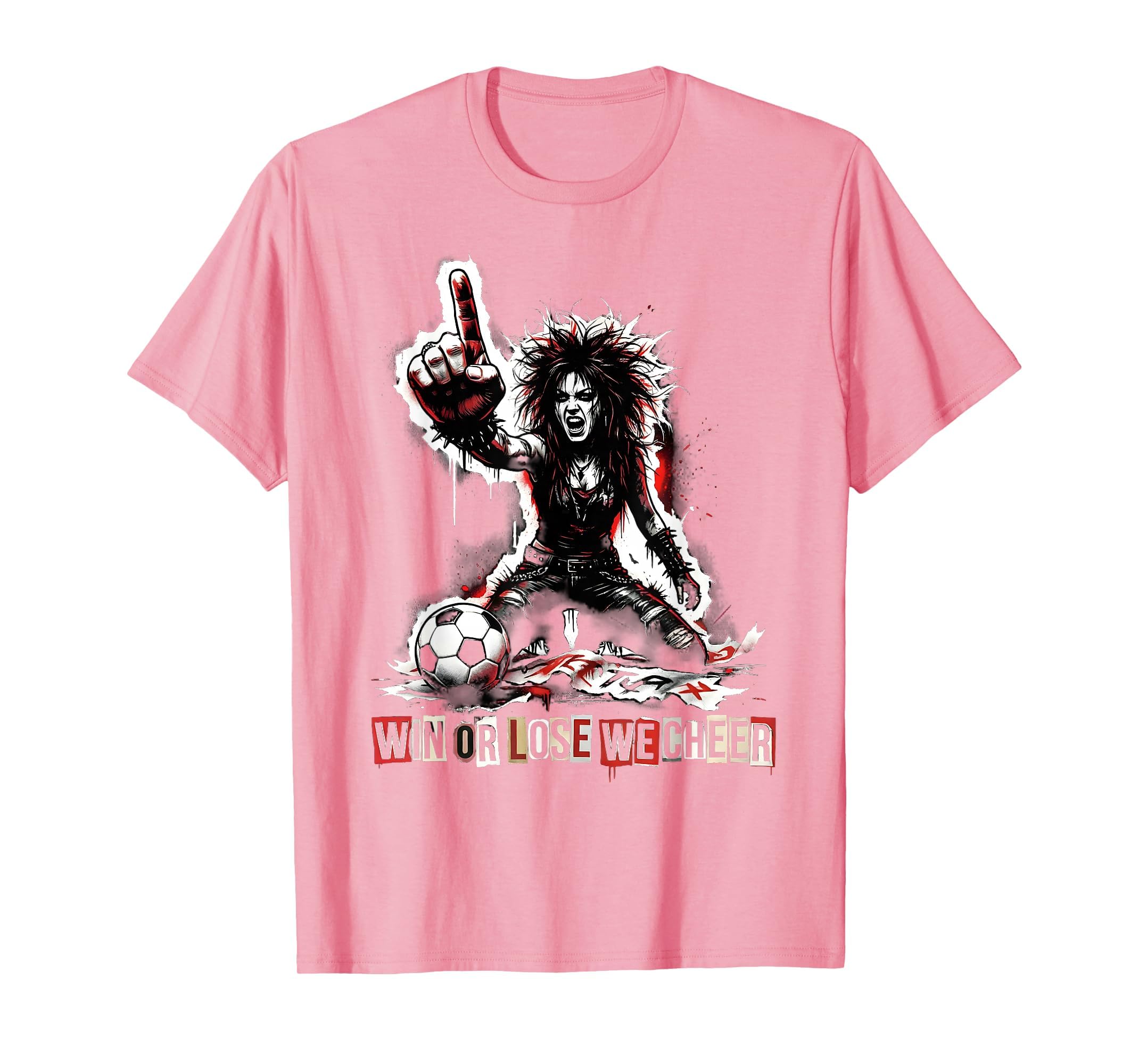 Win Or Lose We Cheer Soccer Mom T-Shirt - Custom Art Print Unisex