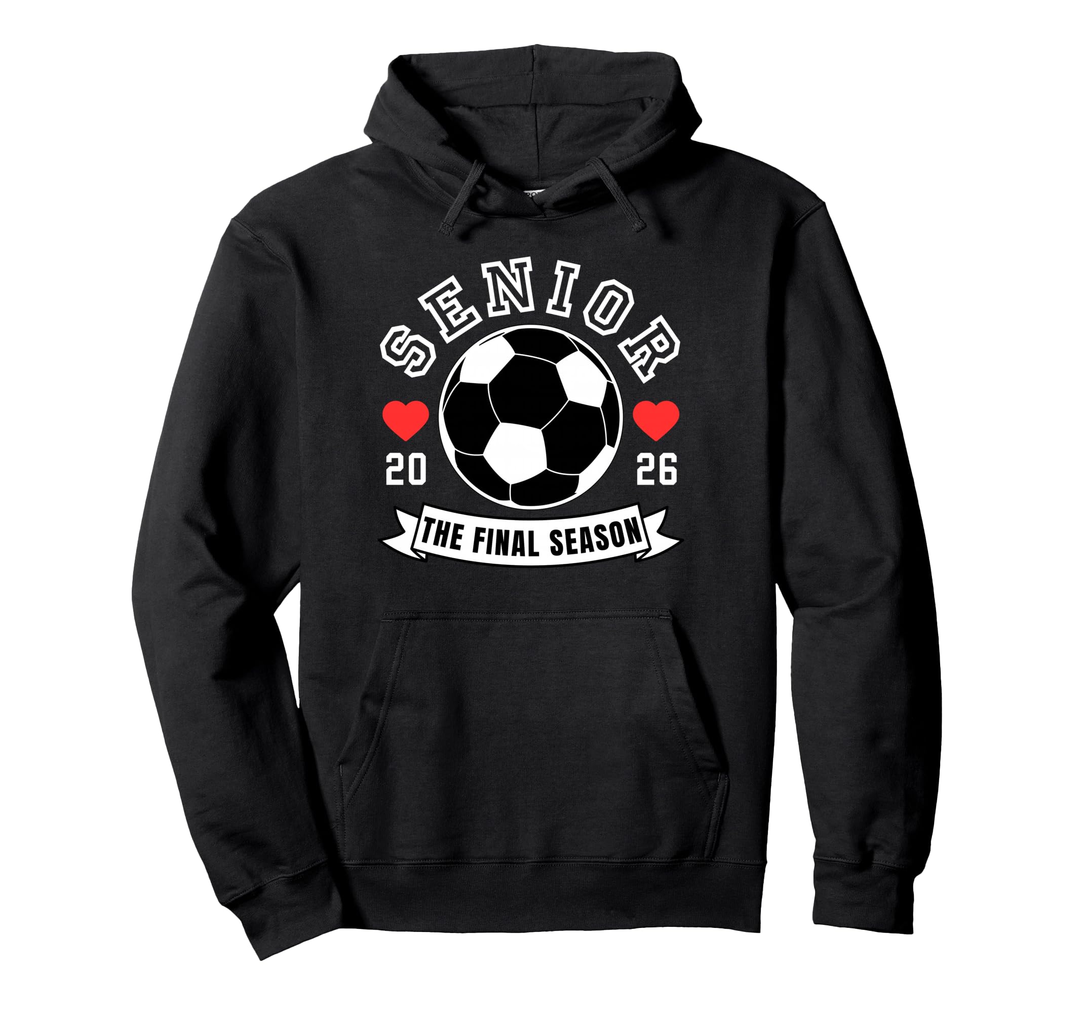 Senior Soccer 2026 Final Season Crew Hoodie - Trendy Graphic for Adults