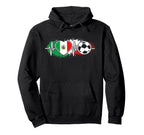 Mexico Soccer Heartbeat Mexican Flag Hoodie - Aesthetic Graphic Men Women