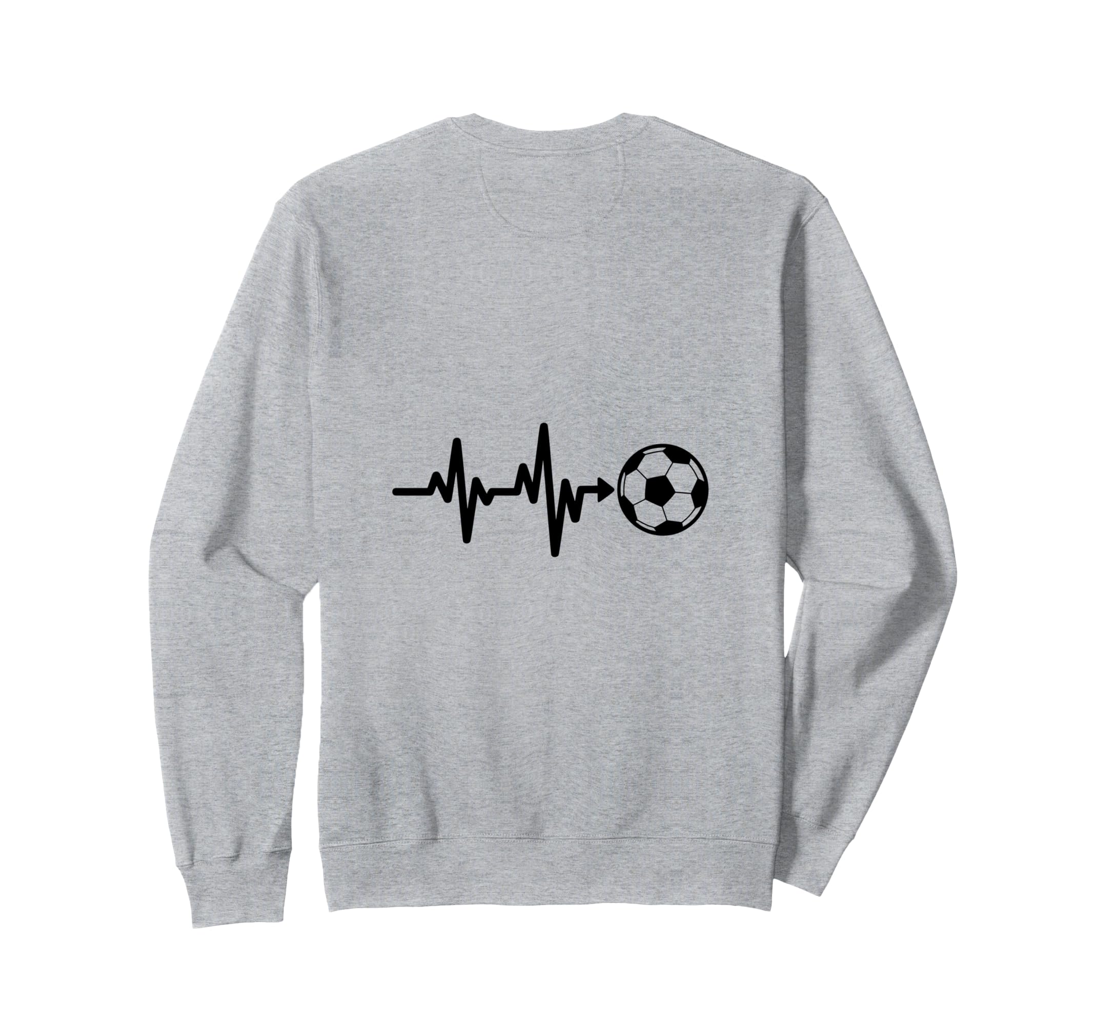 Soccer Heartbeat Football Pulse Sweatshirt - Novelty Apparel for Adults