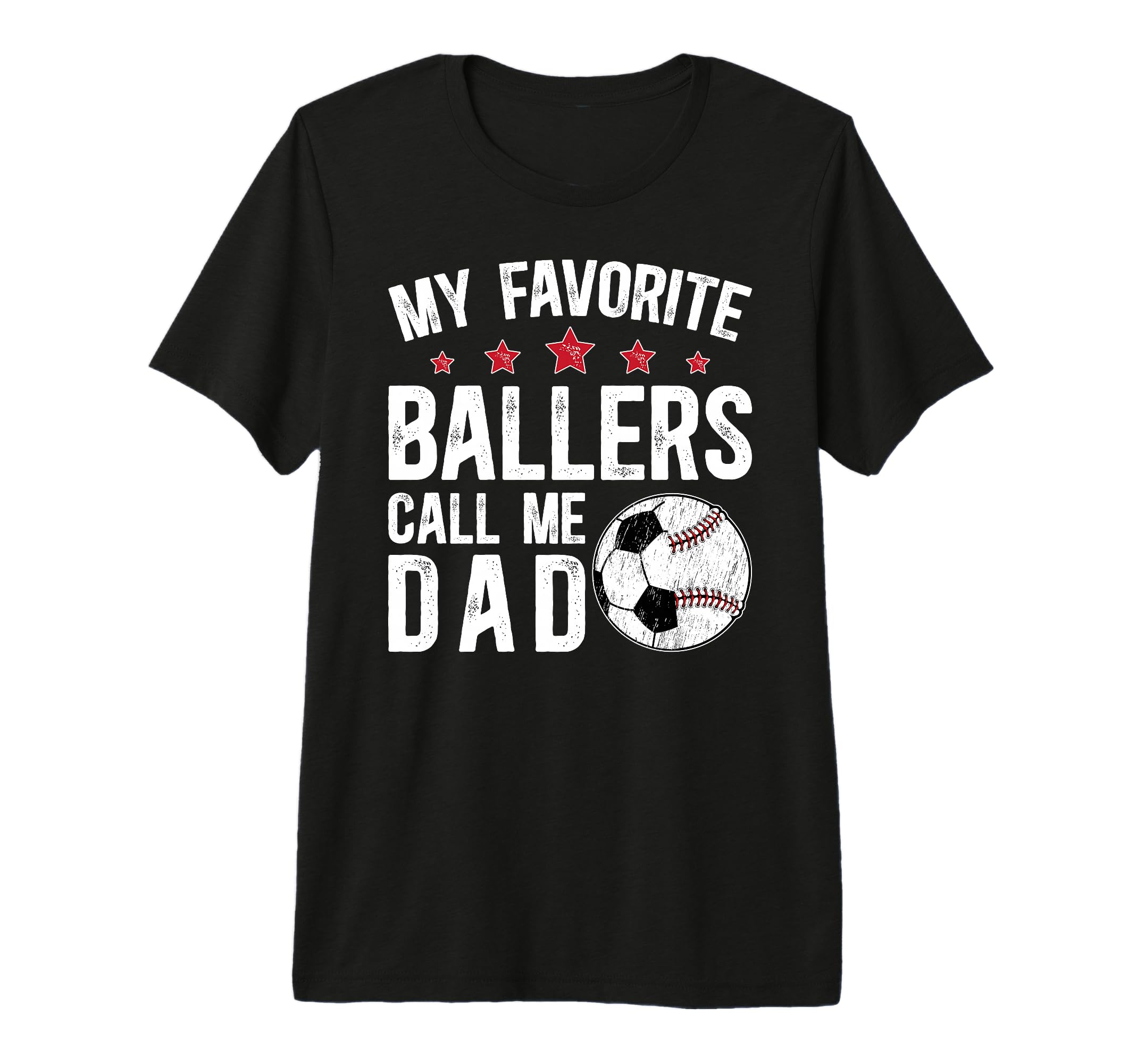 Mens My Favorite Ballers Call Me Dad T-Shirt - Aesthetic Graphic Men Women