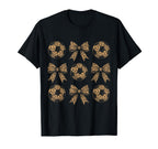 Game Day Soccer Bow Soccer Mom T-Shirt - Minimalist Print for Adults