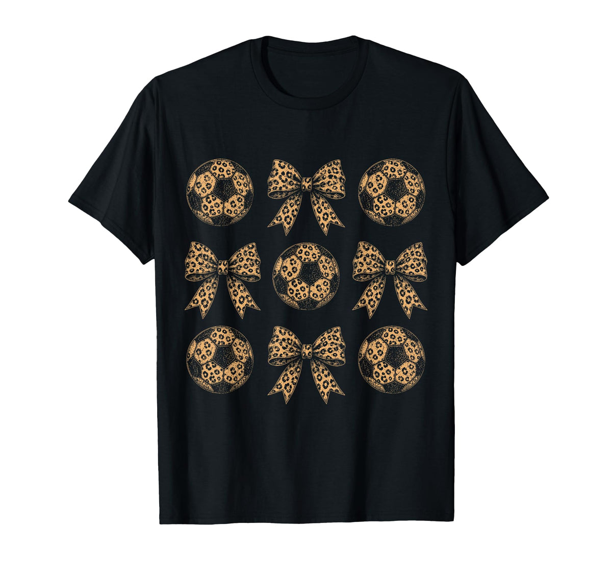 Game Day Soccer Bow Soccer Mom T-Shirt - Minimalist Print for Adults