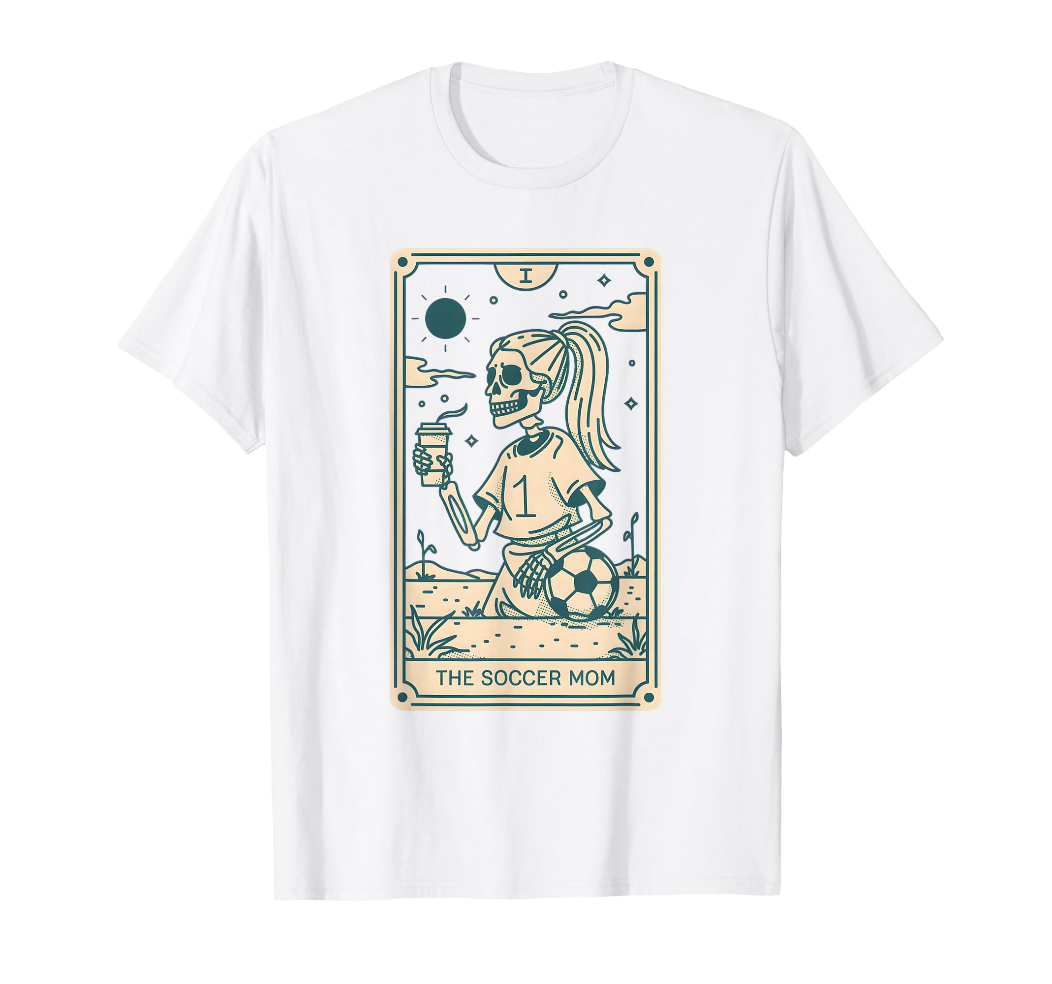 Soccer Mom Tarot Card Soccer Mama T-Shirt - Custom Art Print Unisex
