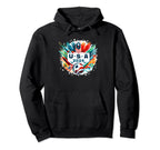 American Flag Soccer Soccer 2024 Hoodie - Custom Art Print Men Women