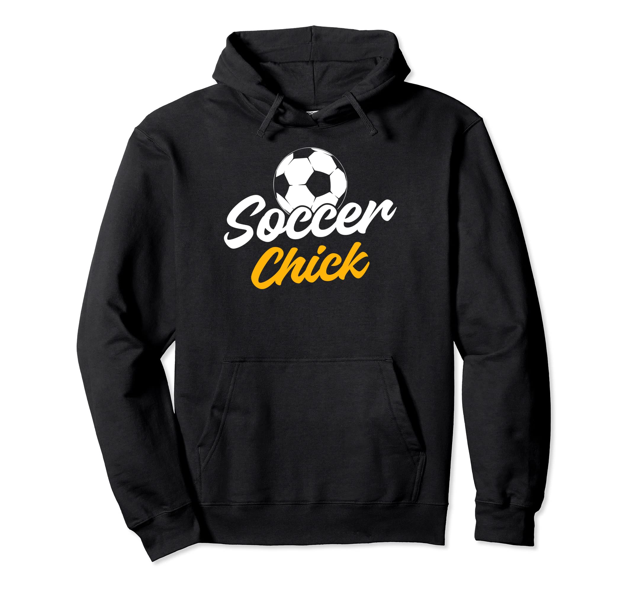 Soccer Chick Sport Funny Soccer Player Hoodie - Novelty Apparel for Adults