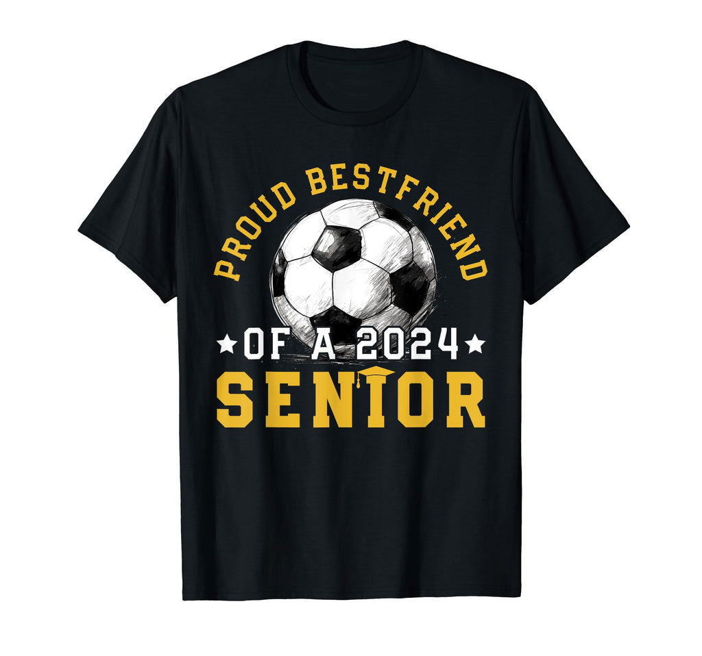 Class 2024 Bestfriend Soccer Senior T-Shirt - Custom Art Print for Adults