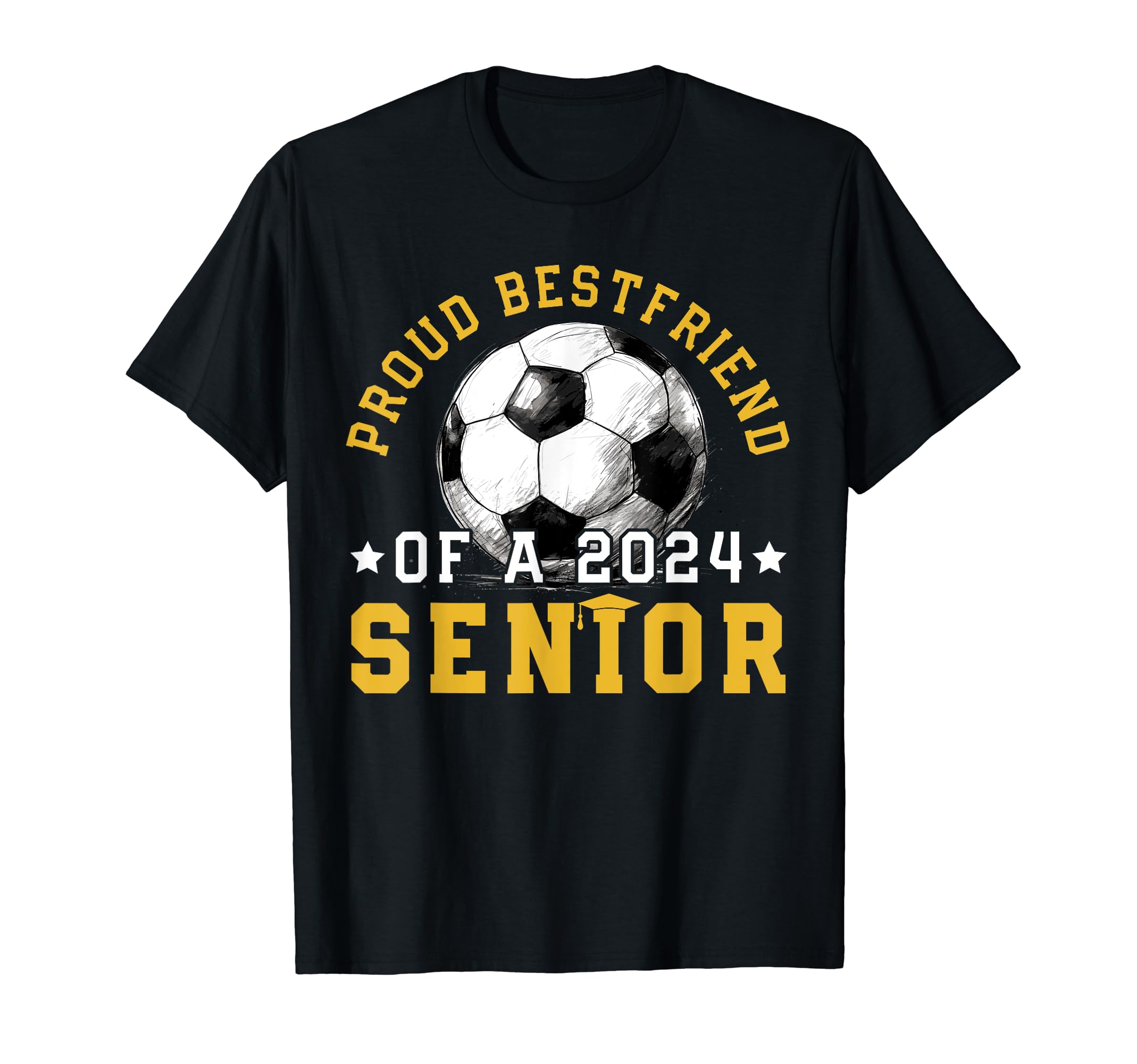 Class 2024 Bestfriend Soccer Senior T-Shirt - Custom Art Print for Adults