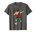Dabbing Soccer Morocco Jersey T-Shirt - Aesthetic Graphic for Adults