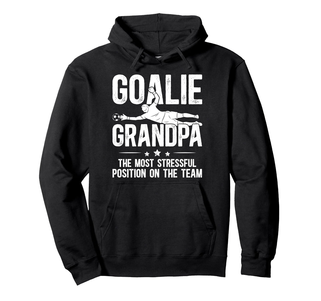 Funny Soccer Goalie Grandpa Soccer Keeper Hoodie - Minimalist Print Unisex