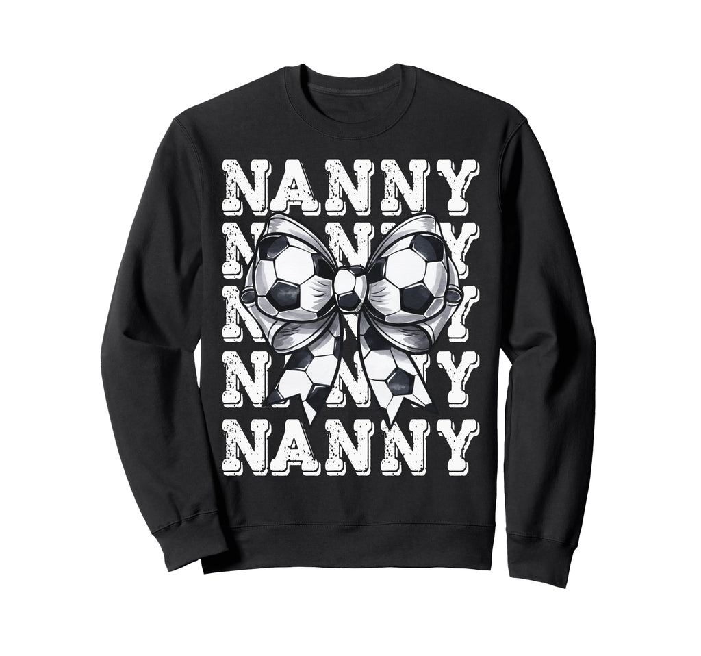 Coquette Soccer Nanny Matching Sweatshirt - Minimalist Print Men Women