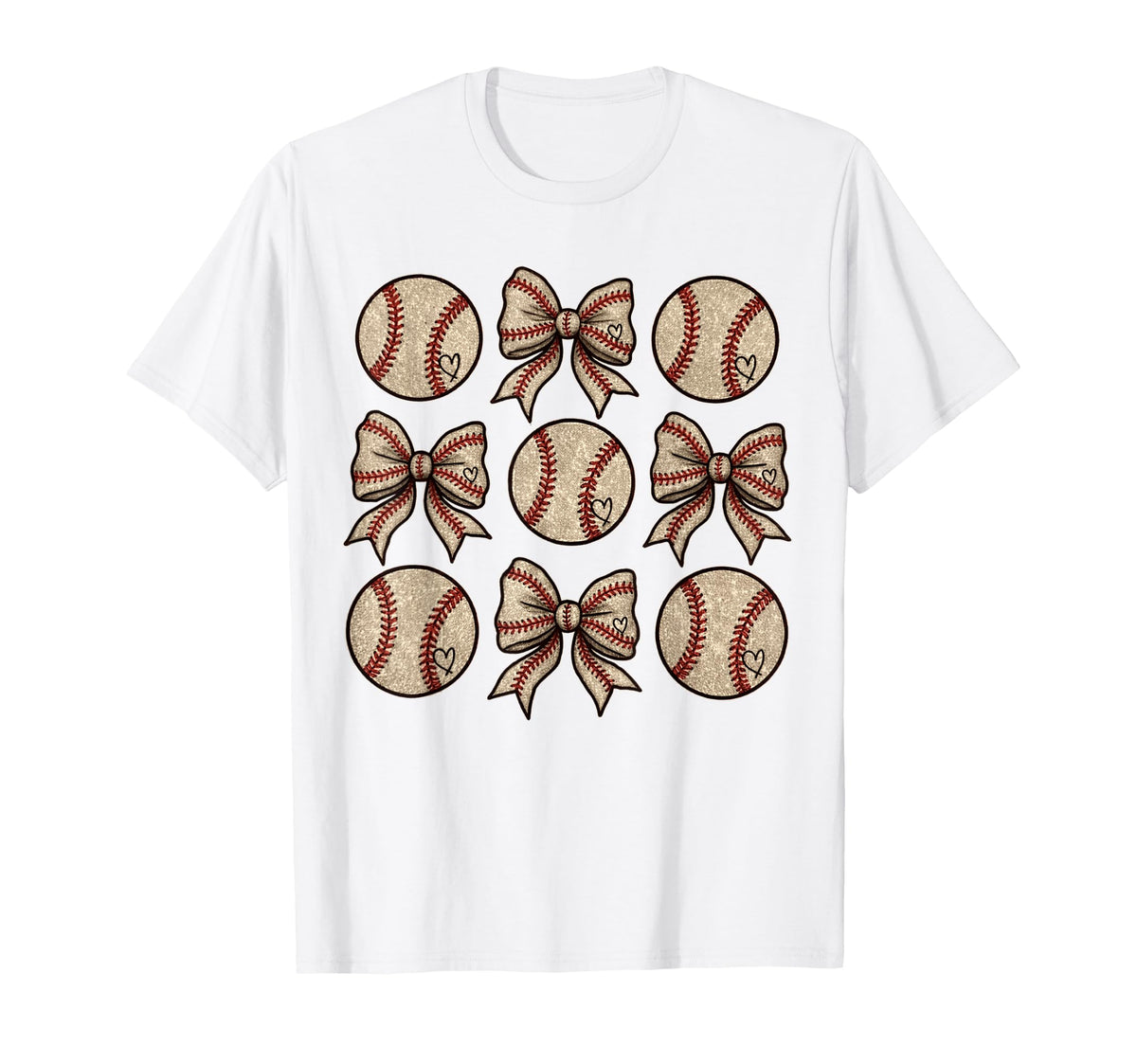 Soccer Bow Game Day Baseball Coquette T-Shirt - Novelty Apparel Men Women