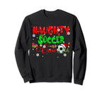 Naughty Soccer Crew Sports Funny Sweatshirt - Minimalist Print Men Women