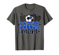 Soccer Mom Leopard Funny Soccer Mama Mom T-Shirt - Custom Art Print Unisex
