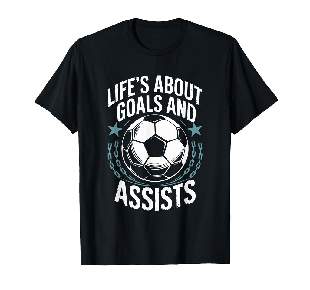 Goal Keeper And Goal Keeper Life T-Shirt - Minimalist Print Men Women