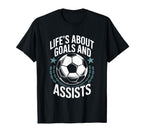 Goal Keeper And Goal Keeper Life T-Shirt - Minimalist Print Men Women