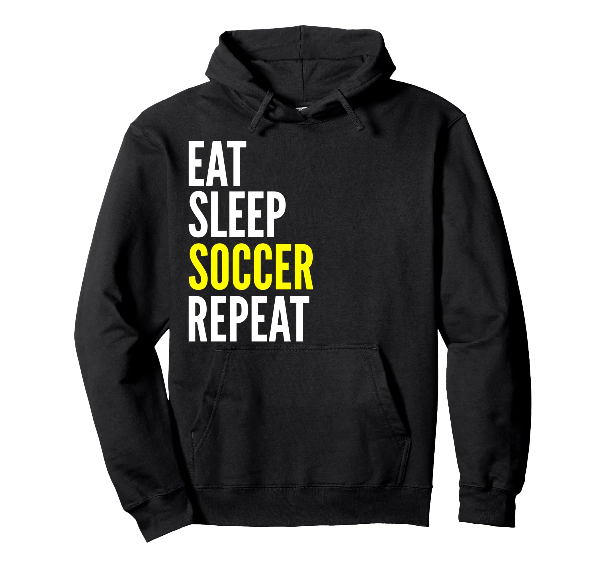Soccer Player Funny Eat Sleep Soccer Hoodie - Streetwear Style for Adults