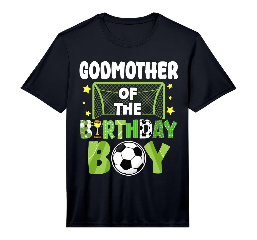 Mens Soccer Godmother Birthday Party T-Shirt - Minimalist Print for Adults