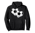 Soccer Hearts Ball Play Sports Gift Love T-Shirt - Graphic Print Men Women