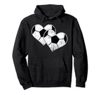 Soccer Hearts Ball Play Sports Gift Love T-Shirt - Graphic Print Men Women