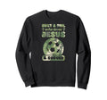 Just Who Loves Jesus And Soccer Sweatshirt - Minimalist Print Unisex