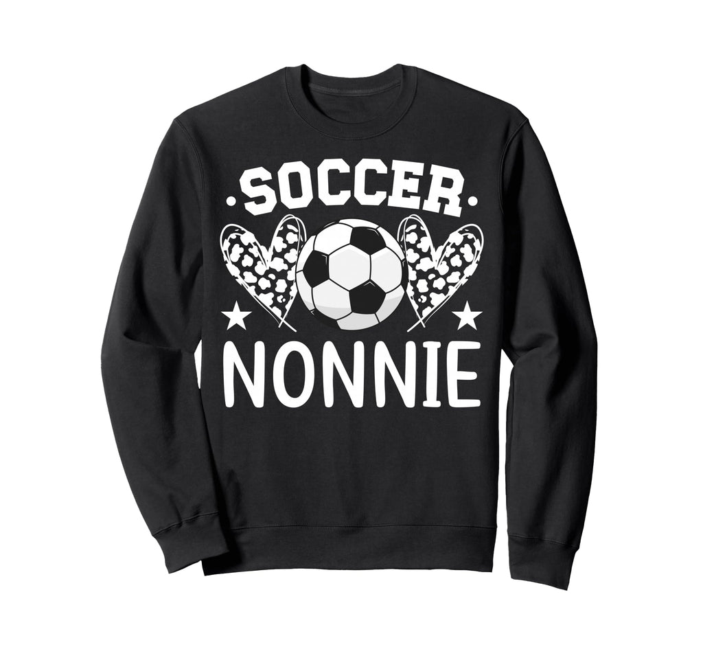 Soccer Nonnie Hearts Nonnie Soccer Sweatshirt - Unique Graphic Unisex