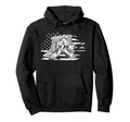 Ice Hockey Goalie American Flag Hockey Hoodie - Streetwear Style Men Women