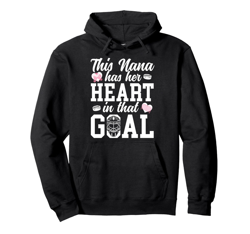 Proud Hockey Goalie Nana Hockey Hoodie - Fun Novelty Design for Adults
