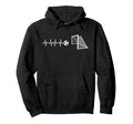 Funny Soccer Heartbeat Ecg Football Goal Hoodie - Aesthetic Graphic Unisex