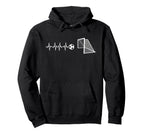 Funny Soccer Heartbeat Ecg Football Goal Hoodie - Aesthetic Graphic Unisex