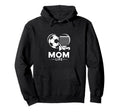 Mom Life Heart Funny Soccer Hockey Mom Hoodie - Graphic Print for Adults