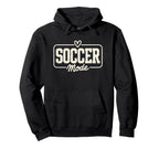 Soccer Mode Fun Heart And Field Sports Hoodie - Novelty Apparel Unisex
