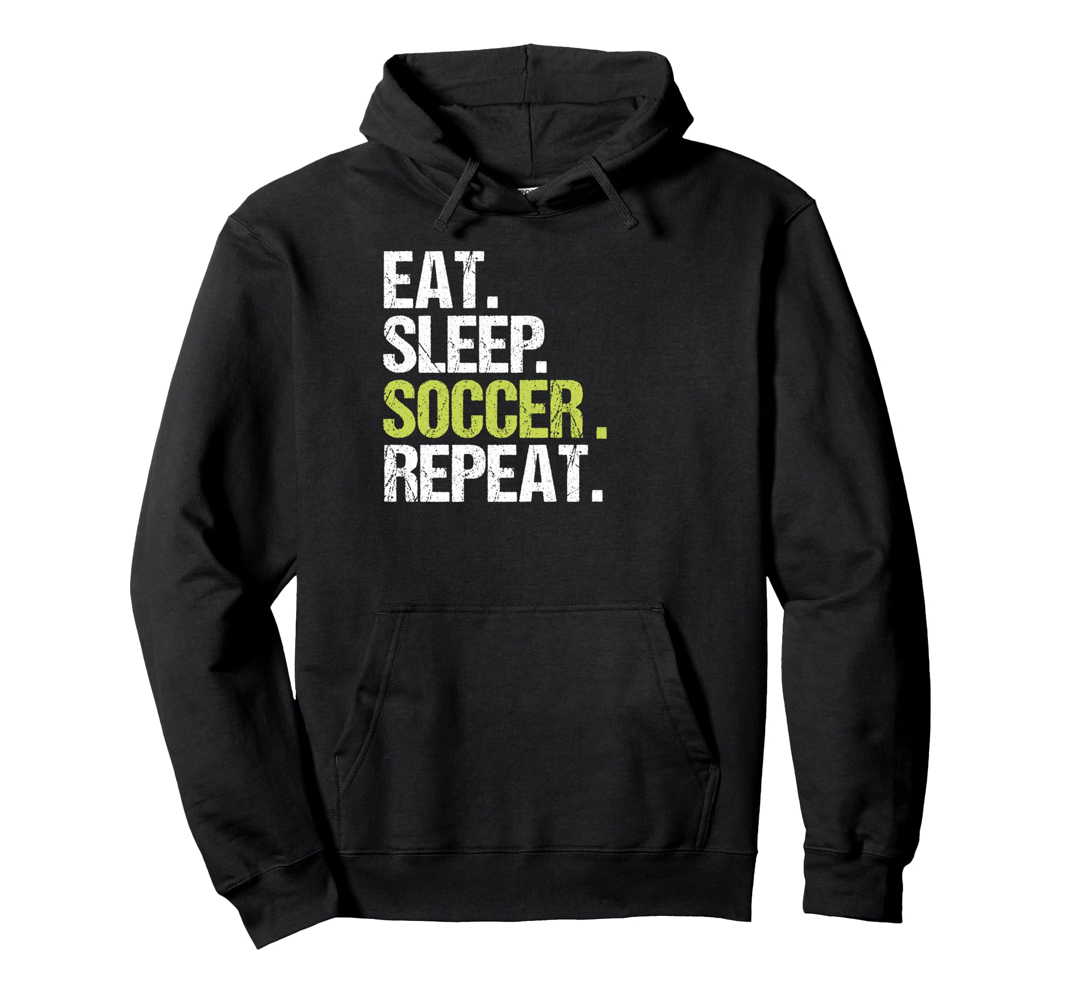Eat Sleep Soccer Repeat Player Fan Football Hoodie - Unique Graphic Unisex