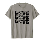 Valentines Day Soccer Love Hearts T-Shirt - Unique Graphic Men Women