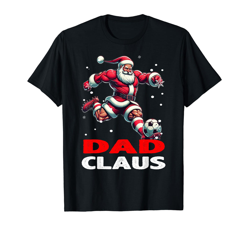 Soccer Dad Claus Family Matching Father T-Shirt - Trendy Graphic Men Women