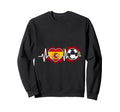 Spanish Football Heartbeat Spain Sweatshirt - Fun Novelty Design Men Women