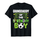 Soccer Granddaddy Birthday Party Family T-Shirt - Minimalist Print Unisex