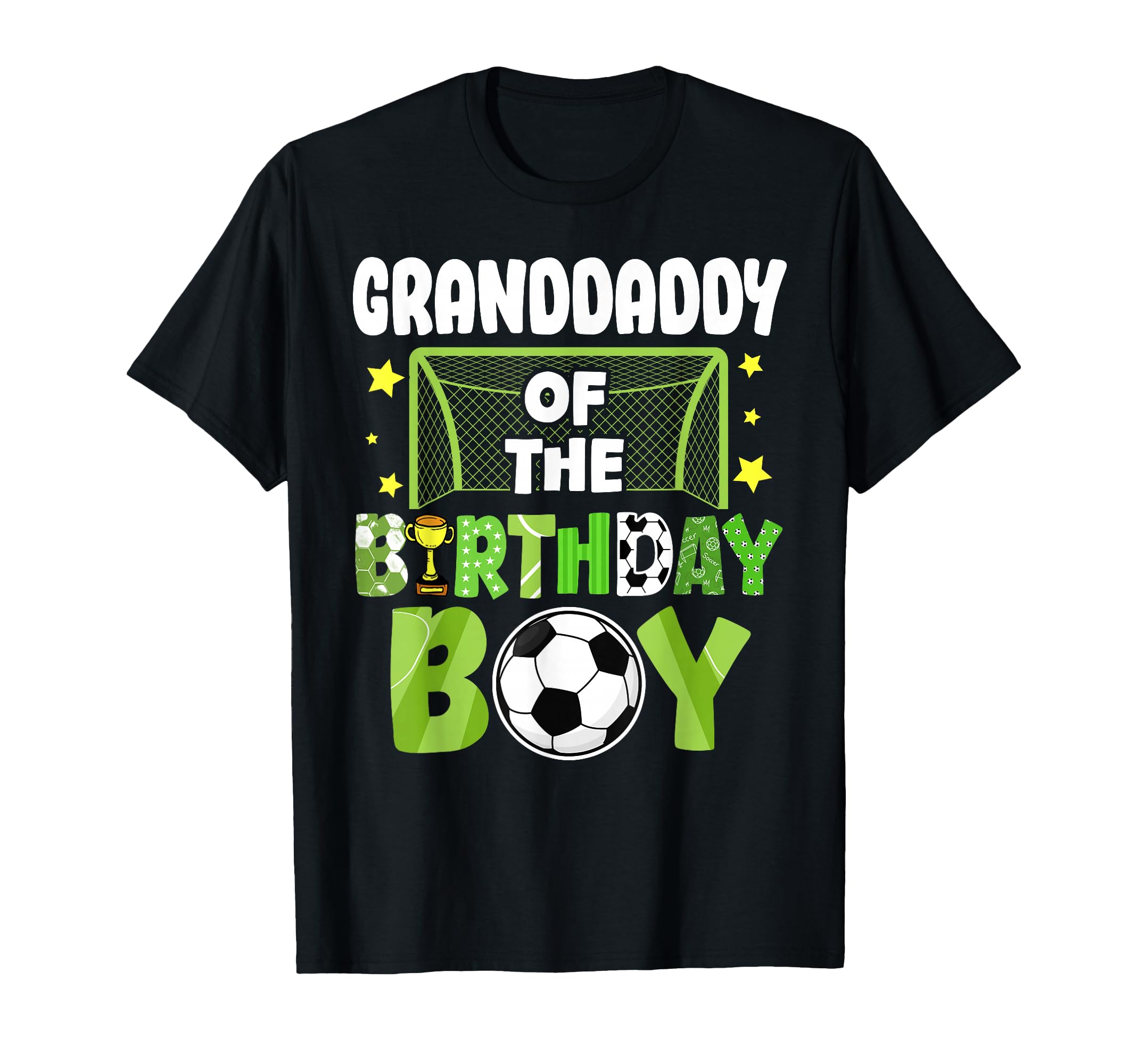 Soccer Granddaddy Birthday Party Family T-Shirt - Minimalist Print Unisex