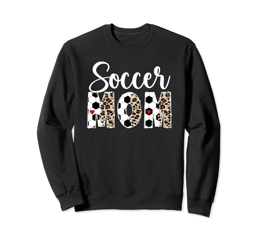 Soccer Mom Leopard Mom Soccer Sweatshirt - Streetwear Style for Adults