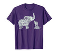 Mama And Elephants T-Shirt - Fun Novelty Design for Adults