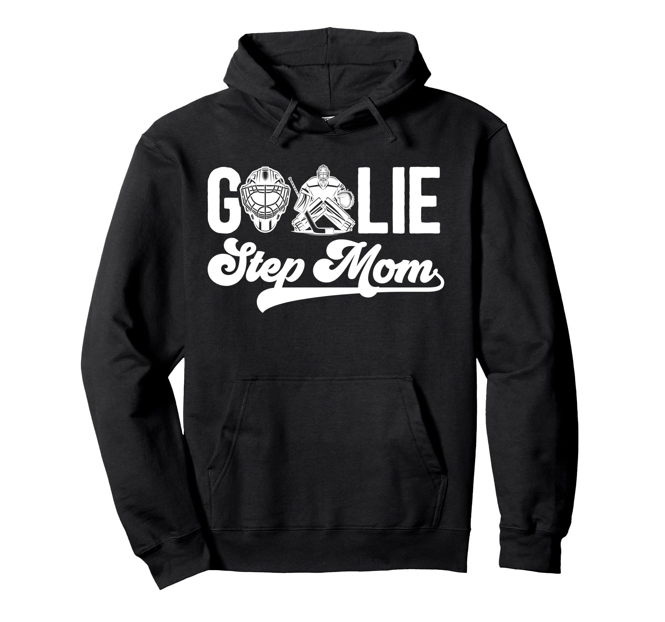 Ice Hockey Goalie Step Mom Hockey Hoodie - Custom Art Print for Adults