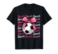 Soccer Player Team Coach Coquette Bow T-Shirt - Streetwear Style Men Women