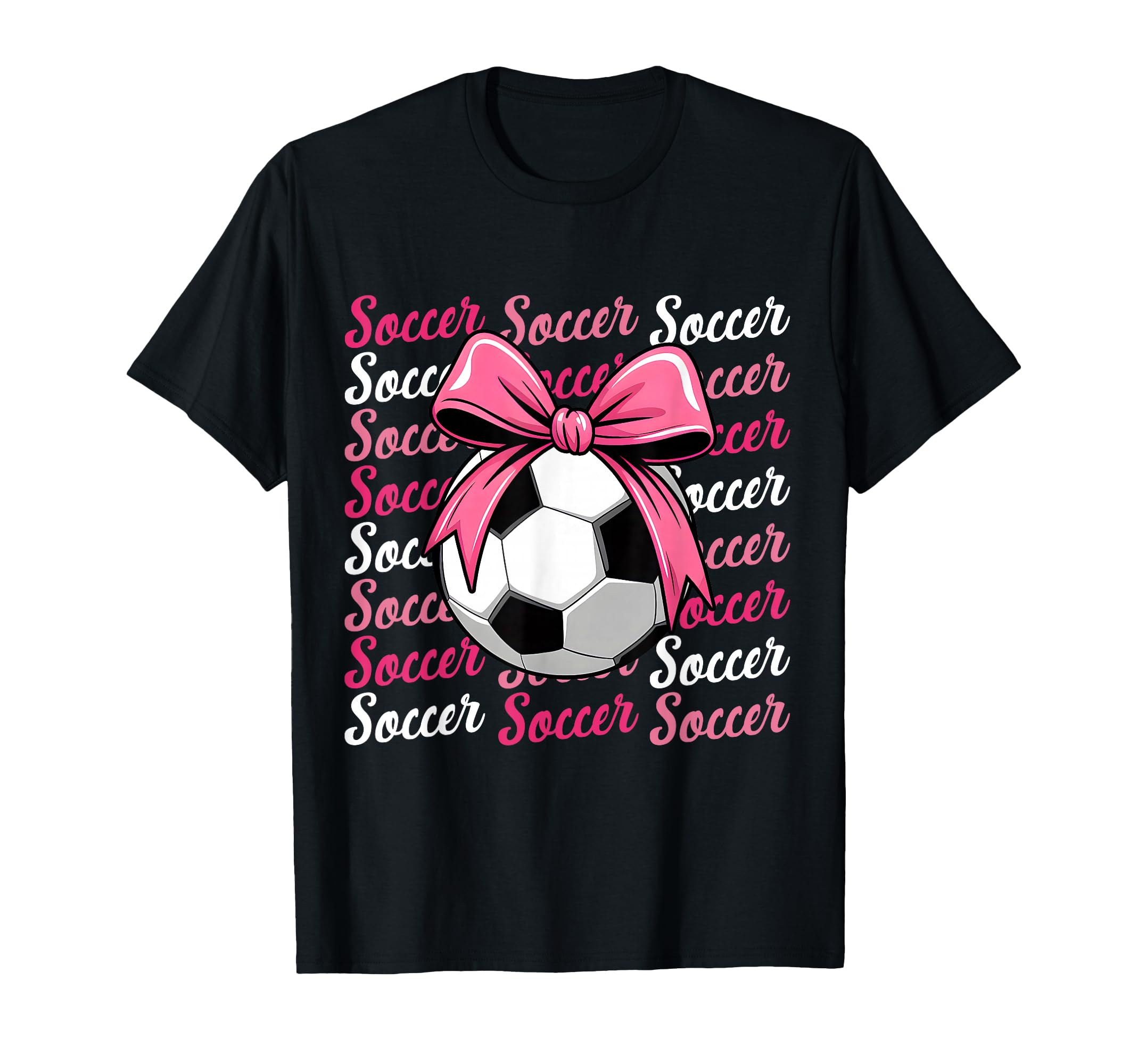Soccer Player Team Coach Coquette Bow T-Shirt - Streetwear Style Men Women
