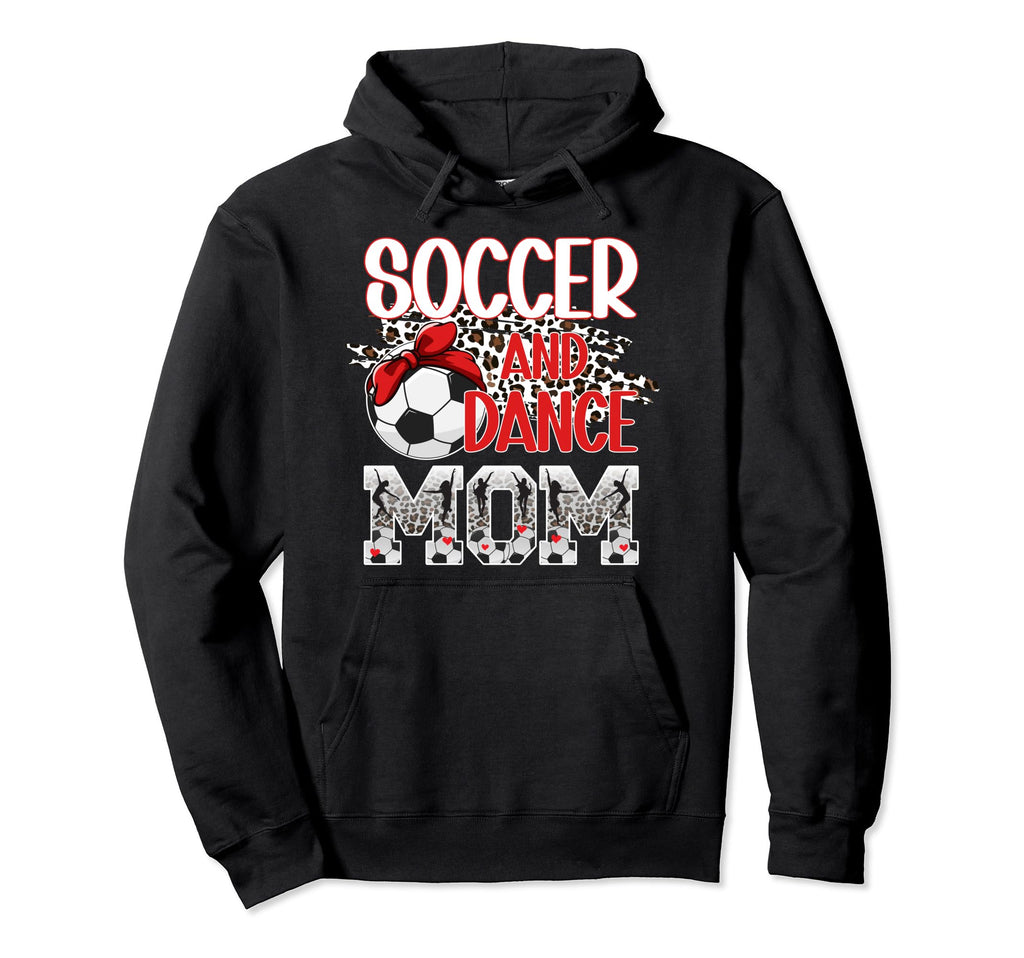 Soccer And Dance Mom Leopard Dancer Soccer Hoodie - Unique Graphic Unisex