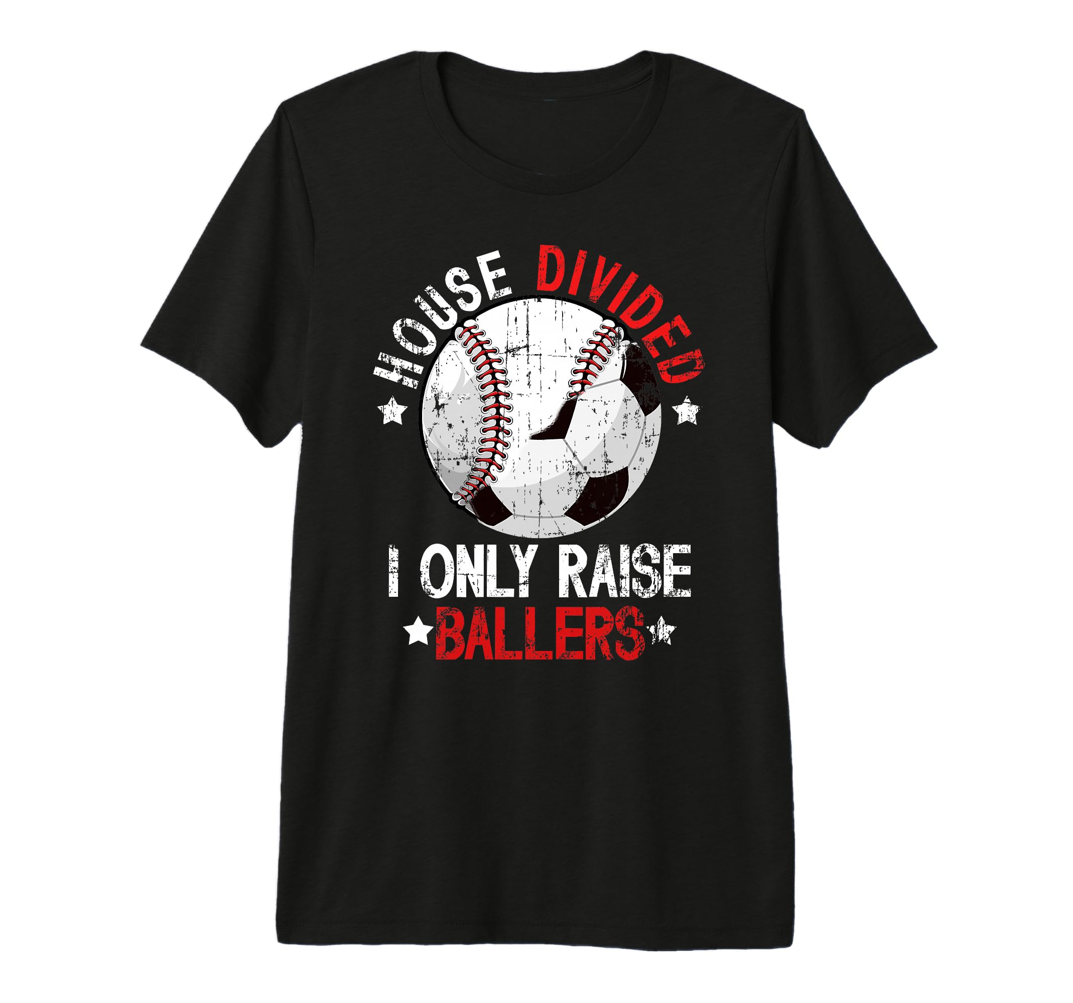 Mens House Divided I Only Raise T-Shirt - Novelty Apparel for Adults
