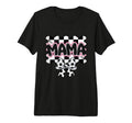Checkered Soccer Mama Bow Leopard T-Shirt - Minimalist Print Unisex