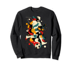 Artistic Soccer Player And Sweatshirt - Fun Novelty Design for Adults