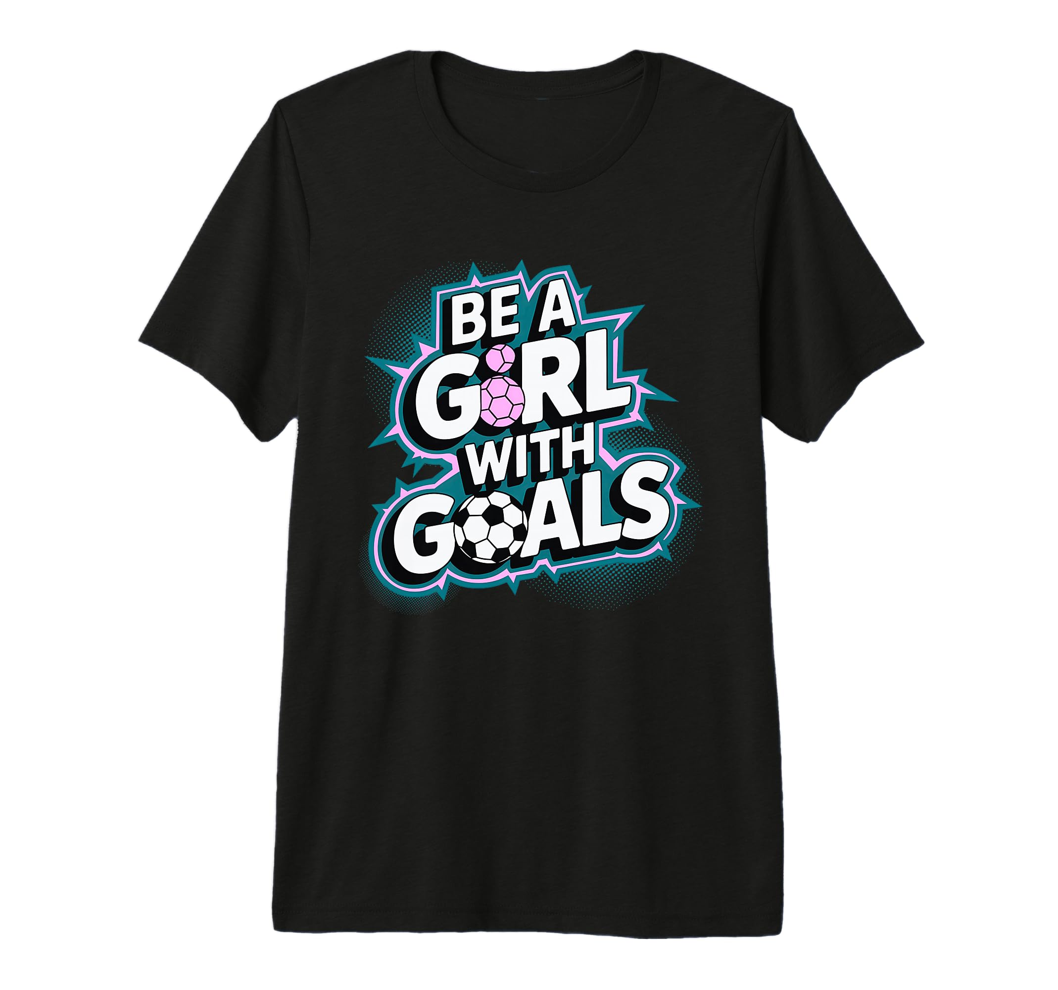 Be Goals Soccer Player Soccer Tri Blend T-Shirt - Custom Art Print Unisex